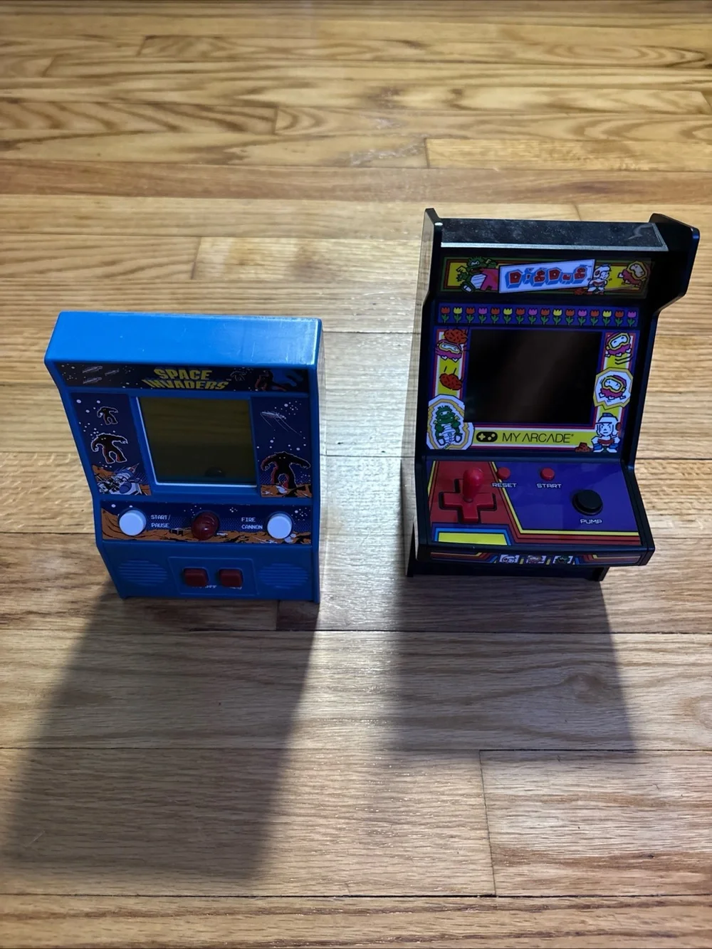DigDug Micro Arcade Player & SPACE INVADERS MICRO PLAYER Bundle used tested!